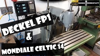 Fräsmaschine amp Drehmaschine Deckel FP1  Mondiale Celtic 14  Werkstatttour Horex Werkstatt [upl. by Ravi]