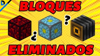 ✅ BLOQUES SECRETOS  OCULTOS QUE NO SABÍAS QUE EXISTIAN EN MINECRAFT😮 3 Bloques eliminados [upl. by Ly493]