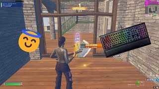 Razer Ornata Keyboard ASMR Chill 🤩 Satisfying 😴 Gameplay Fortnite 360FPS [upl. by Means]