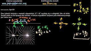 fpe119  Dwa ładunki  natężenie pola  0  Zadanie z fizyki  filomaorg [upl. by Vierno]