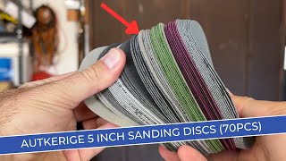 Autkerige Sanding Discs Review Perfect for Wood Metal amp More 70pcs Set [upl. by Cassy]