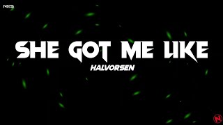 Halvorsen  She Got Me Like Lyrics [upl. by Wildon]