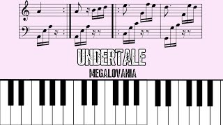 UNDERTALE  MEGALOVANIA  Piano Tutorial with Sheet Music [upl. by Oric217]