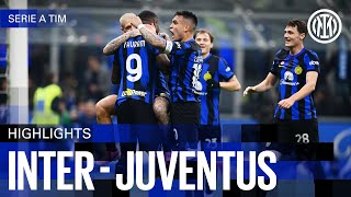 THE DERBY DITALIA IS OURS 🔥🖤💙  INTER 10 JUVENTUS  HIGHLIGHTS  SERIE A 2324 ⚫🔵🇬🇧 [upl. by Petulia]