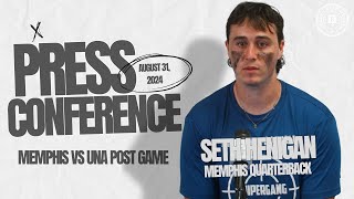 Memphis vs UNA Post Game Seth Henigan [upl. by Buffum]