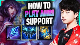 LEARN HOW TO PLAY AHRI SUPPORT LIKE A PRO  T1 Keria Plays Ahri Support vs Renata  Season 2022 [upl. by Jem]