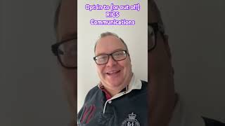 howto opt in to or out of RICS journals amp communication youtubeshorts realestate construction [upl. by Eidnil]