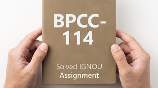 BPCC114 solved assignment 202425  BPCC114 solved assignment 2025  BPCC114 assignment [upl. by Ewald]