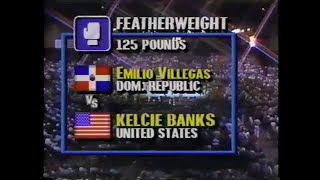 Kelcie Banks vs Emilio Villegas  1987 Pan Am Games [upl. by Barrow730]