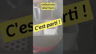 Vous savez comment on fait des Spaetzels Non Alors je vous montre Go  shorts cuisine recette [upl. by Lynnelle587]