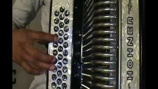 Como Tocar Sanguinarios del M1 acordeon SolGCF tono Do Tutorial  Instruccional [upl. by Tedman]