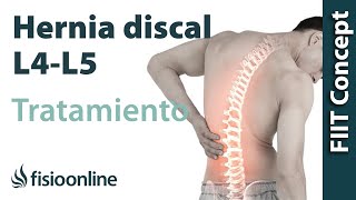 Tratamiento de hernia discal L4 y L5 derecha o cuarta y quinta vértebra lumbar [upl. by Ymrej391]