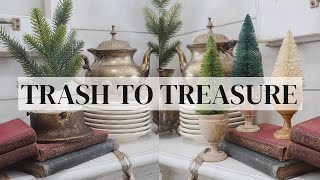 TRASH TO TREASURE DIY projects • Christmas Thrift flips • Holiday home decor ideas on a budget [upl. by Alrich885]