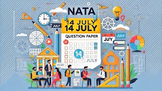 NATA Official JULY Questions 14 July asked in 2024  MCQs [upl. by Eeldivad]