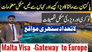 How to get Malta Visa from Pakistan easily  Malta Visa and Jobs Updates [upl. by Taran]