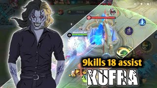 Kufra Best Tank 9kills 18 assist insane Set  Best Set  Kufra Global  mlbb  mltiktok [upl. by Netnert]