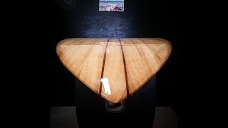 Wooden surfboard Build [upl. by Publea]