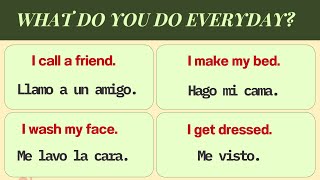 What Do You Do Everyday  70 Spanish Phrases For Daily Use [upl. by Nagaek]