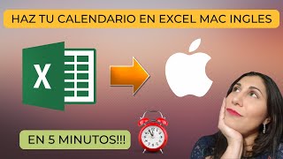 Como hacer un Calendario en Excel con Mac Version Ingles [upl. by Yarod]