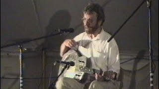 Pete Atkin plays quotNational Steelquot at the Monyash Festival August 16th 1997 [upl. by Adnaluoy]