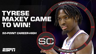 Tyrese Maxey amp Joel Embiid were the LEGION OF DOOM defeating the Pacers 💥  SportsCenter [upl. by Azaleah]