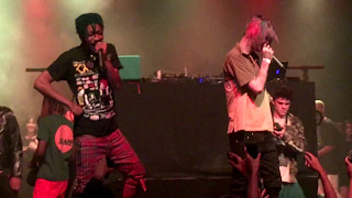 Lil Peep feat Lil Tracy  Giving Girls Cocaine Live in Santa Ana 42917 [upl. by Grevera105]