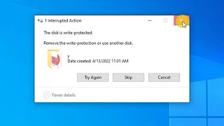 How to fix the disk is writeprotected remove the writeprotection or use another disk [upl. by Aeli]