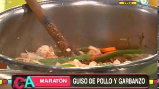 Suculento guiso de pollo y garbanzos [upl. by Theresita]