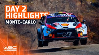 Day 2 Highlights  WRC Rallye MonteCarlo 2024 [upl. by Nynahs]