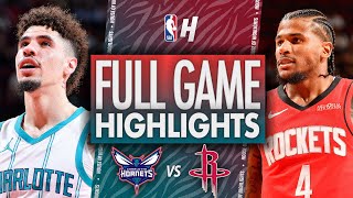 Charlotte Hornets vs Houston Rockets  Full Game Highlights  October 23 202425 NBA Season [upl. by Zizaludba916]