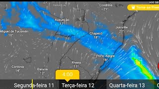 ALERTA DE CHUVA ISOLADA EM PARTE DA REGIÃO SUL DO BRASIL 12112024 [upl. by Bea288]