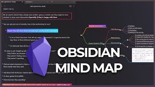 Obsidian Mind Maps  Create Mind Maps Fast [upl. by Pattin]