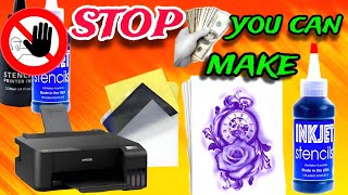 how to making stencil ink for tattoo printer [upl. by Riker]