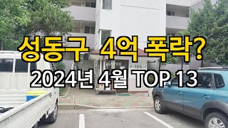 성동구 4억 폭락 28 하락한 아파트는 [upl. by Atinnor797]