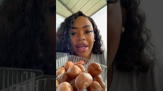 Yoders Donut Holes are a 10 outta 10 in their own right but they NOT topping the donuts donutholes [upl. by Araiek]