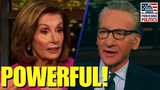 Nancy Pelosi TORCHES Trump in Bill Maher Interview [upl. by Solley]