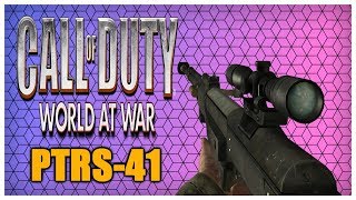 Call of Duty World at War PTRS41 Sniping Gameplay COD WaW PTRS Sniper Multiplayer [upl. by Kora356]