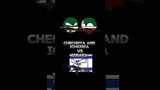 CHECHNYA AND ICHKERIA VS ISRAELchechnya countryballs russia palestine ichkeria israel shorts [upl. by Adnim]