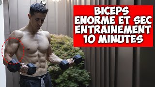 BICEPS ENORME ENTRAINEMENT MAISON 10 MINUTES [upl. by Alimrahs460]