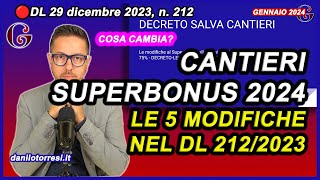 Le MODIFICHE 2024 al Superbonus alla cessione del credito e alle barriere architettoniche 75 [upl. by Enilav]