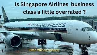 Is Singapore Airlines business class a little overrated airliners singaporeairlines travel [upl. by Cirdes165]