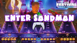 Enter Sandman by Metallica  Fortnite Festival Expert Full Band June 13th 2024 Controller [upl. by Kevin]