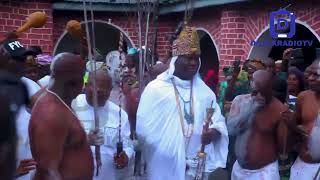 Ooni pays the Traditional visit to his father House in Grand style [upl. by Utham780]