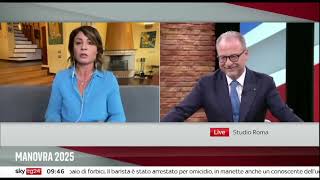 Dolores Bevilacqua in collegamento con SkyTg24 Start  18102024 [upl. by Adnilema]