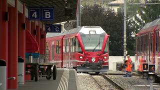 Rail Away Bernina Express 2 PontresinaTirano ZwitserlandItalië [upl. by Eugine]