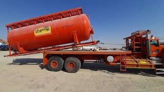 how to load tank with a winch truck super kenworth 963 2020 [upl. by Ahcmis44]