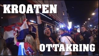 Wien Ottakring KROATEN feiern den Einzug in Finale  11072018 [upl. by Rohclem]