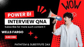 Power bi scenario based interview QnA  Using PATHITEM amp SUBSTITUTE DAX [upl. by Adgam468]