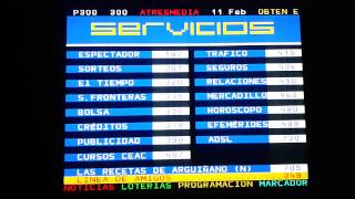 TDT España Teletexto Canales DVBT [upl. by Hanover]