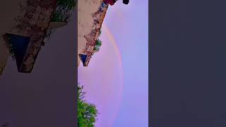 Rainbow🥹🌈 rainbow nature naturelovers song newsong punjabisong village shorts [upl. by Lemal663]